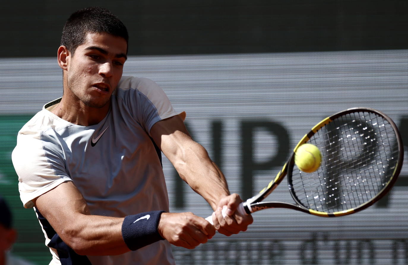 Fotos: Carlos Alcaraz se despide de Roland Garros tras caer ante Zverev