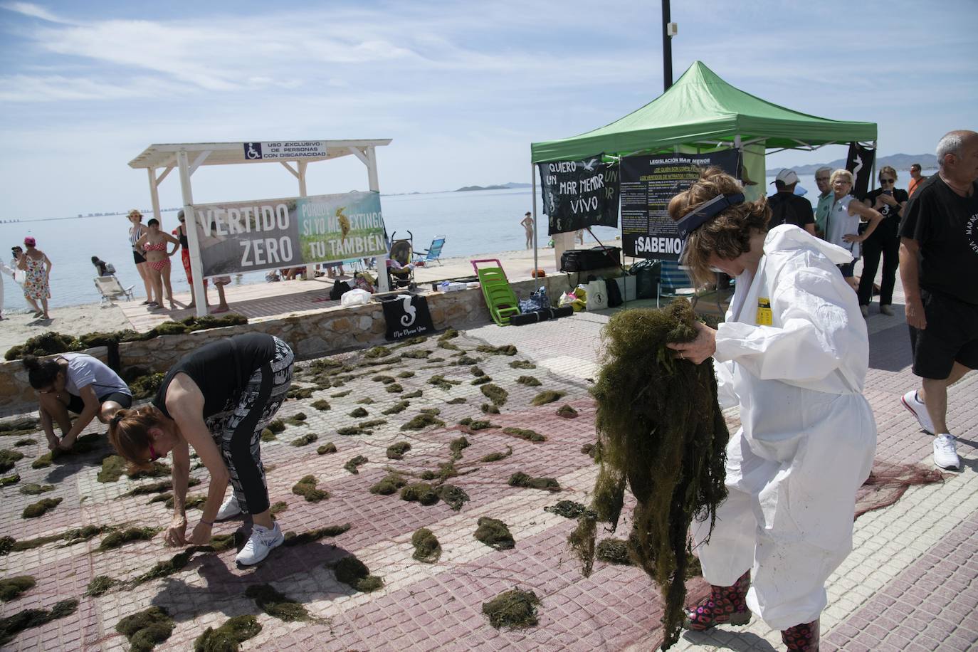Fotos: Los actos simbólicos de protesta en el Mar Menor por el Día Mundial del Medio Ambiente