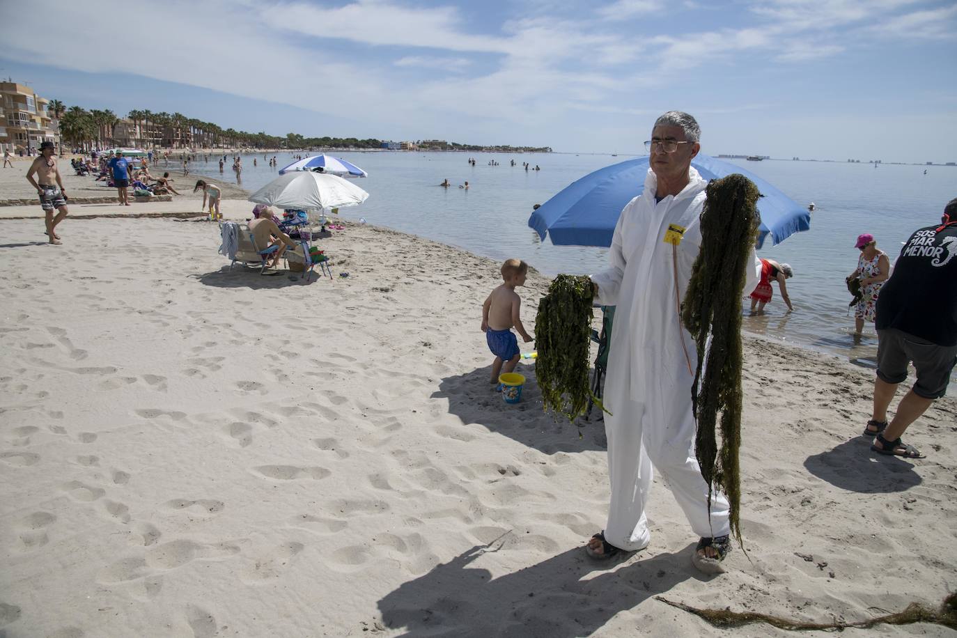 Fotos: Los actos simbólicos de protesta en el Mar Menor por el Día Mundial del Medio Ambiente