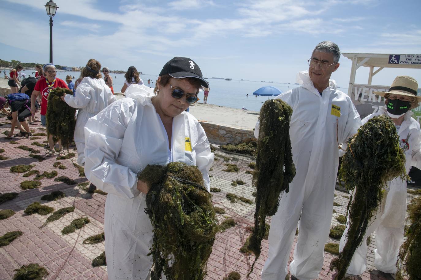 Fotos: Los actos simbólicos de protesta en el Mar Menor por el Día Mundial del Medio Ambiente