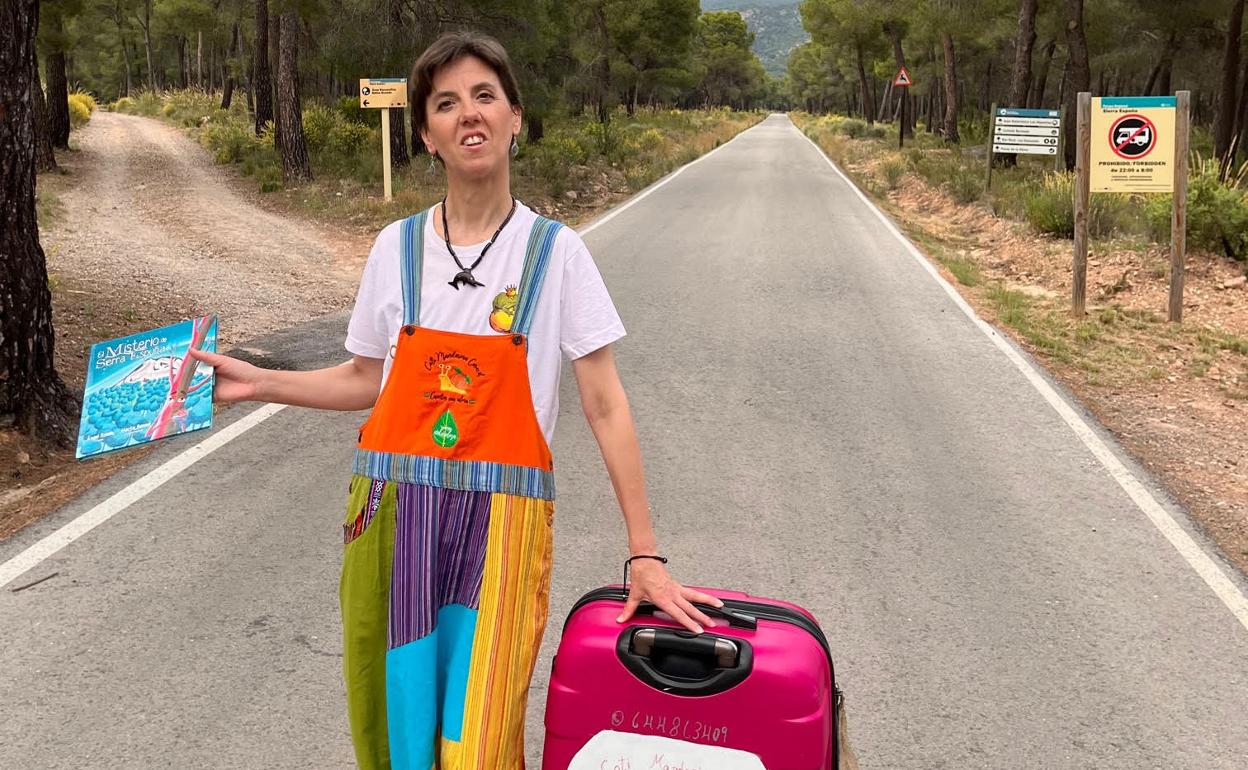 Catalina Buendía, en la zona de Las Alquerías de Totana, en el acceso a Sierra Espuña. 