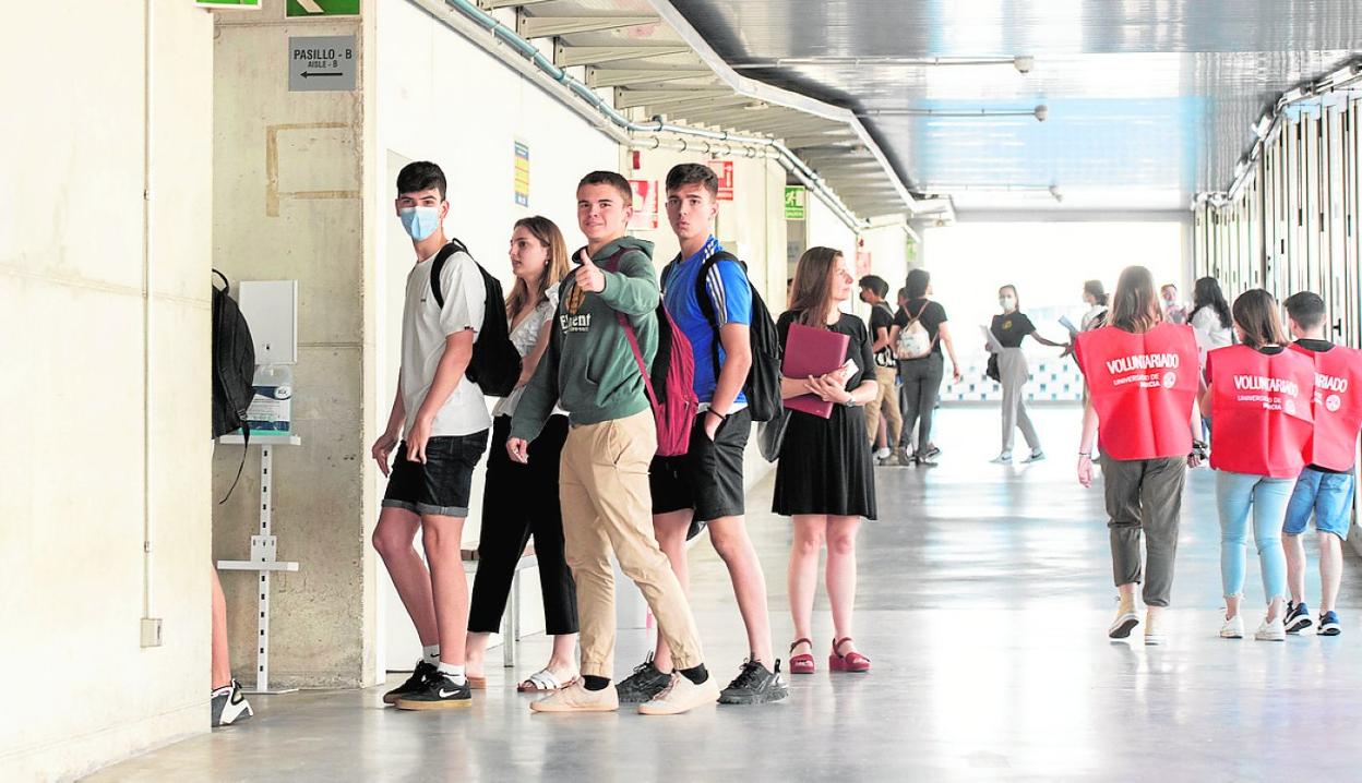 Alumnos de la UMU en una imagen de este pasado curso. 