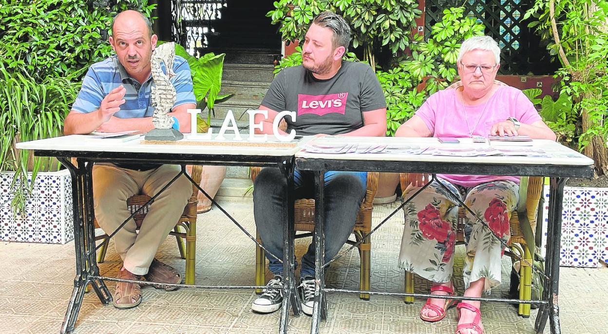 Antonio Zapata, Diego Luis López Campoy y Pilar Álvarez, durante la presentación del festival. 