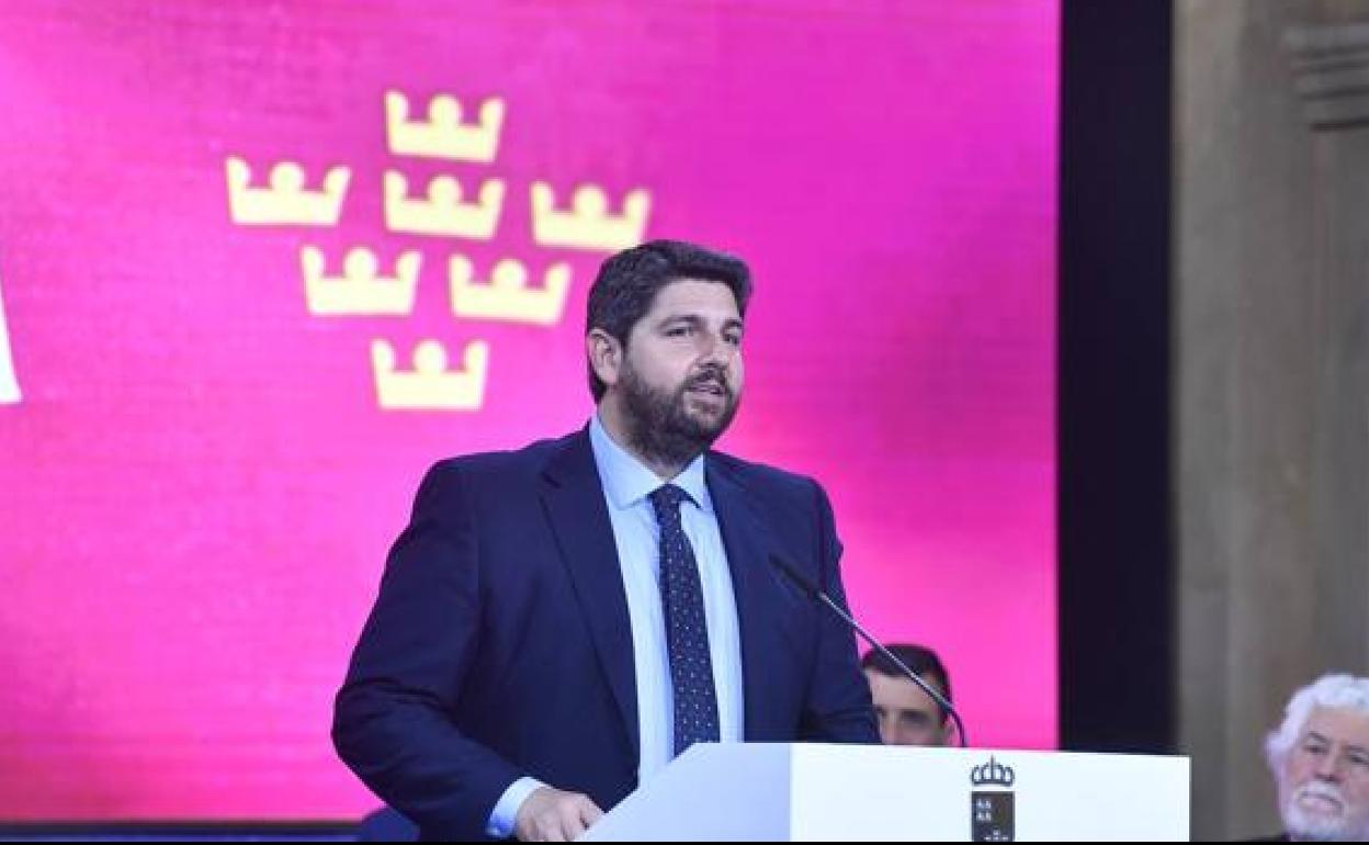 El presidente de la Comunidad, Fernando López Miras