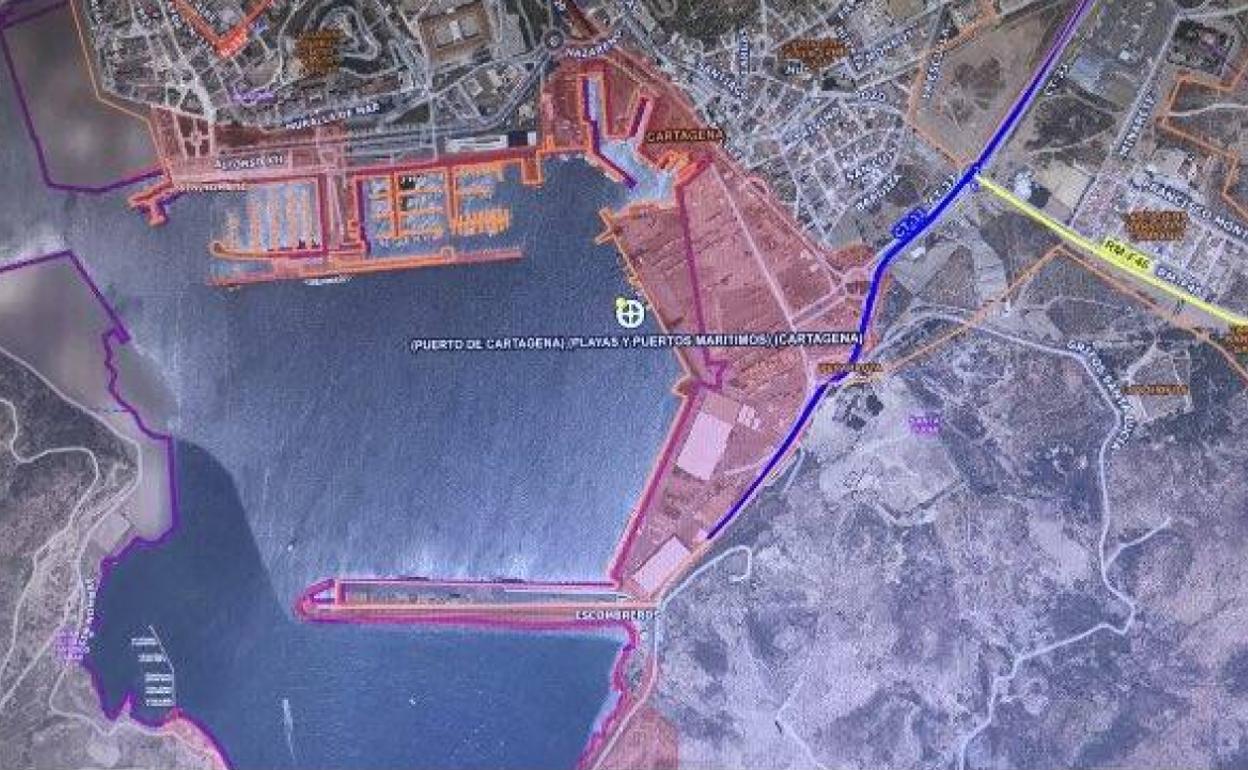 Lugar del puerto de Cartagena donde fue trasladado el hombre.