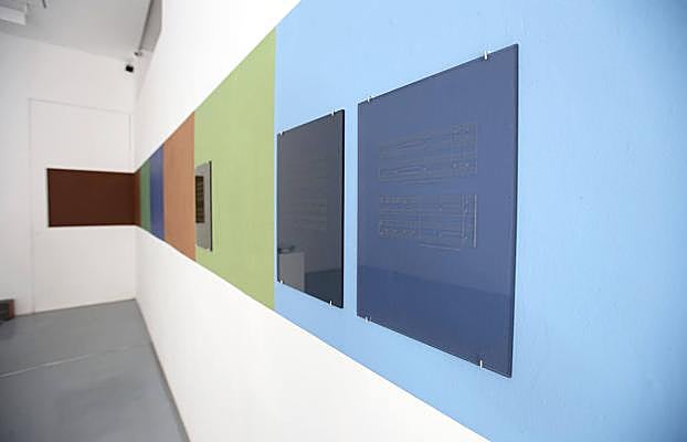 Vista del mural de Fito Conesa que puede contemplarse en la galería T20. 