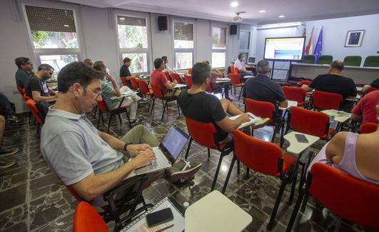 Última clase del cuarto curso impartido en el Cifea, el pasado miércoles.