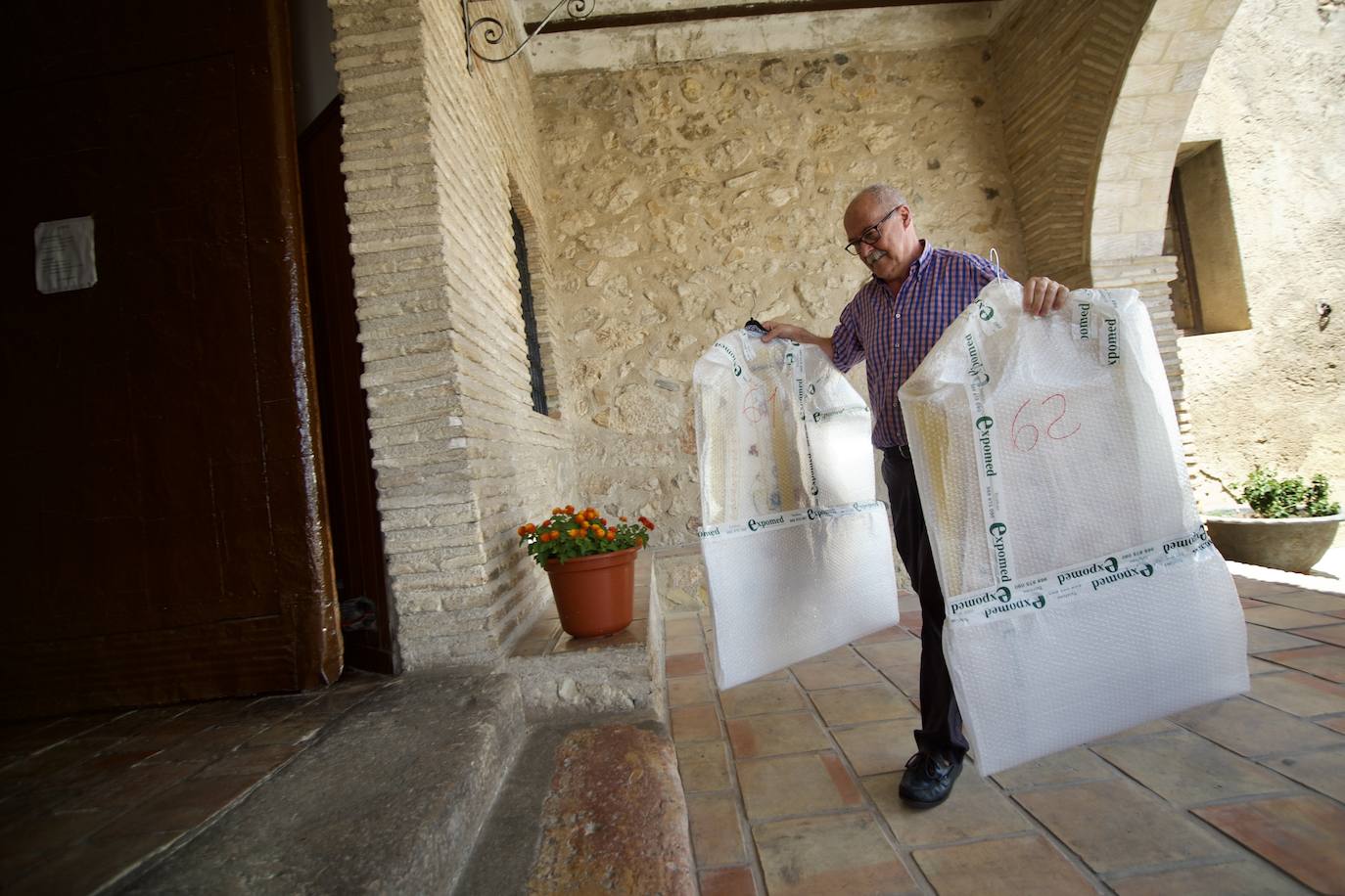 Fotos: La recuperación de las obras que se llevaron de Mula las clarisas después de tres años, en imágenes