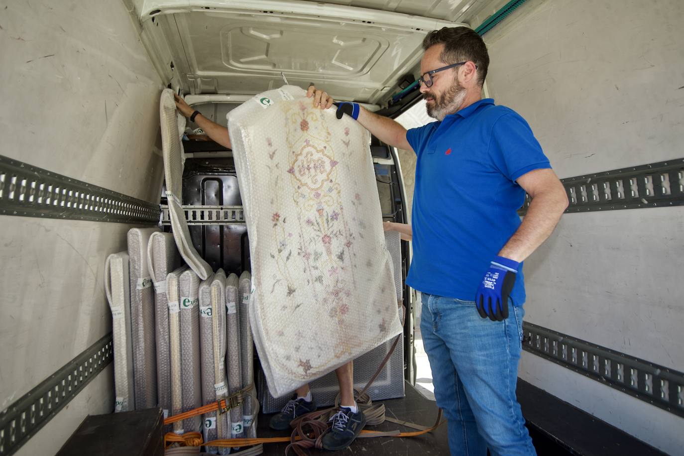 Fotos: La recuperación de las obras que se llevaron de Mula las clarisas después de tres años, en imágenes