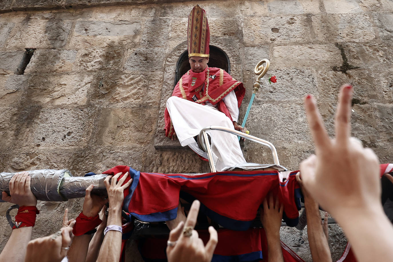 Fotos: Encierro de la villavesa