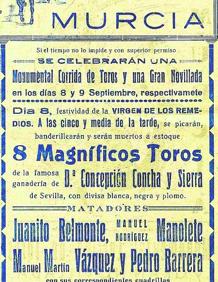 Imagen secundaria 2 - Barrera abrió la puerta grande en Barcelona al poco de acabar la Guerra Civil. El disco de pizarra con la grabación y el anuncio en la Feria de Murcia en 1942. 