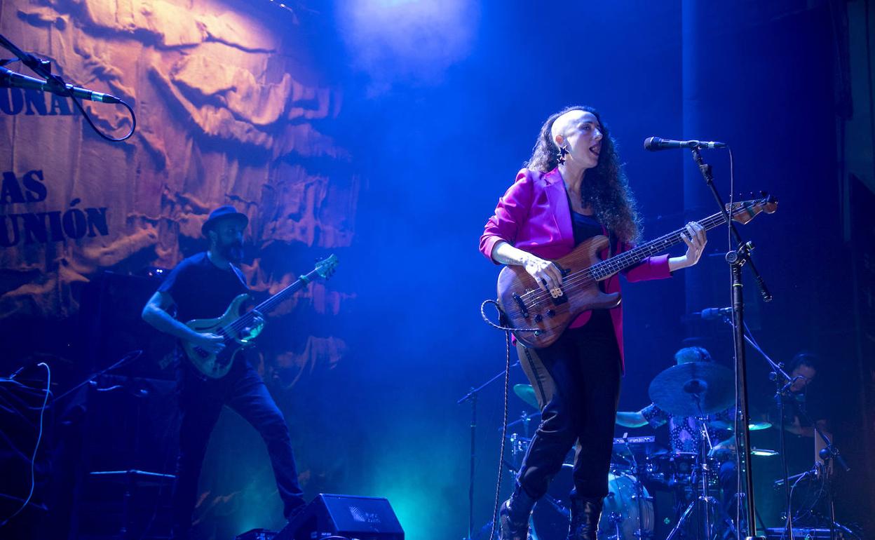 'La Tremendita' en el concierto de la noche del lunes en el Cante de las Minas