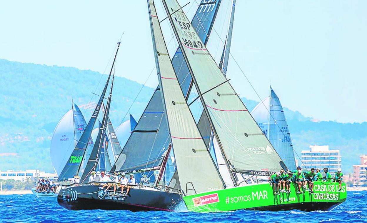 El 'Fandango', en acción, en la regata de ayer en Palma. 