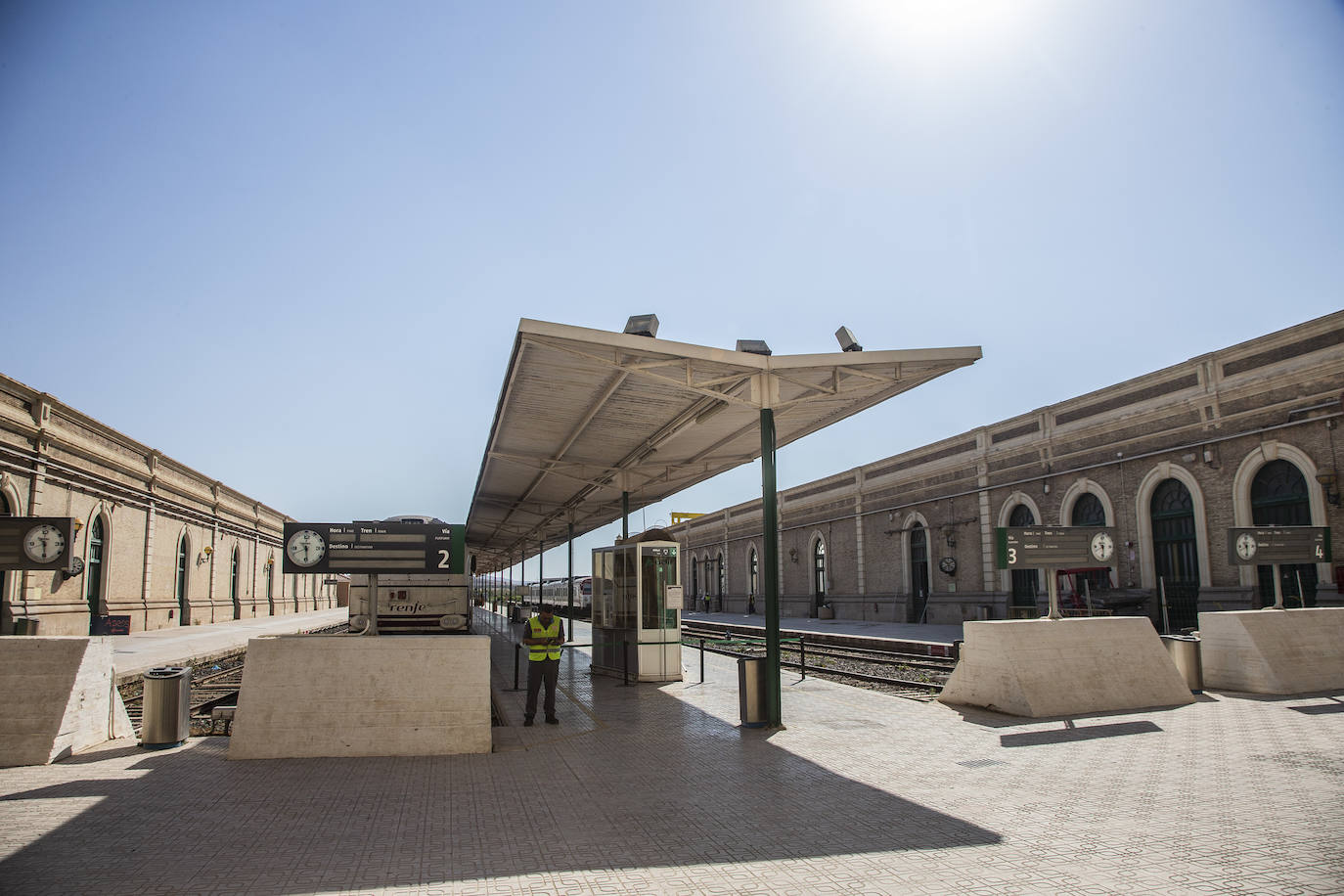 Fotos: Obras de rehabilitación de la estación de trenes de Cartagena