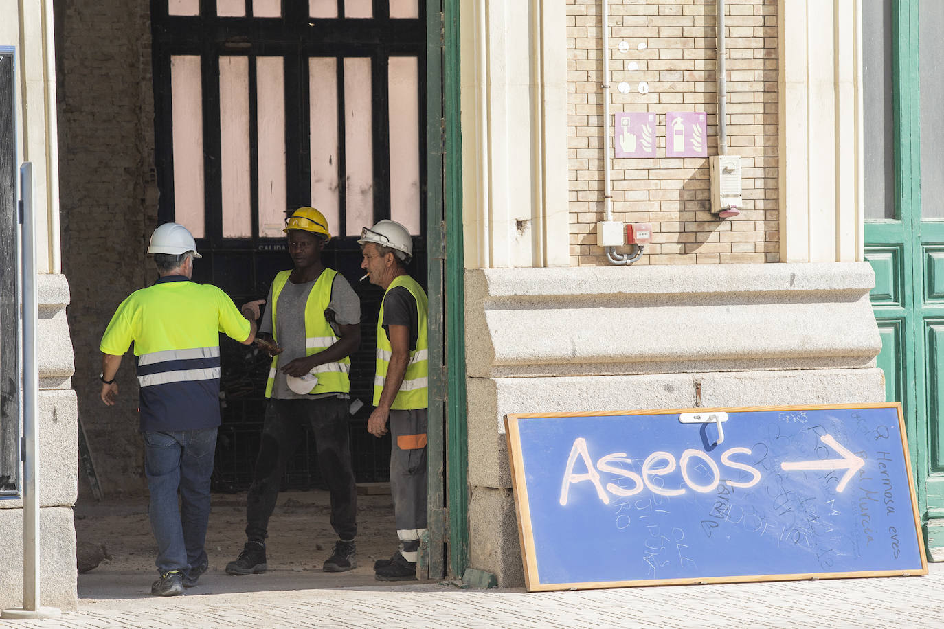 Fotos: Obras de rehabilitación de la estación de trenes de Cartagena