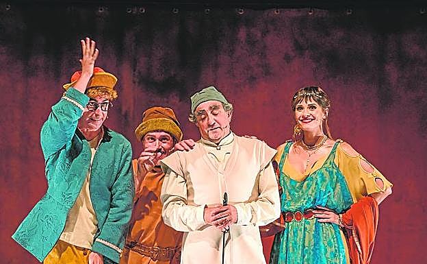 Uno de los momentos de la función en el Parque Almansa. 