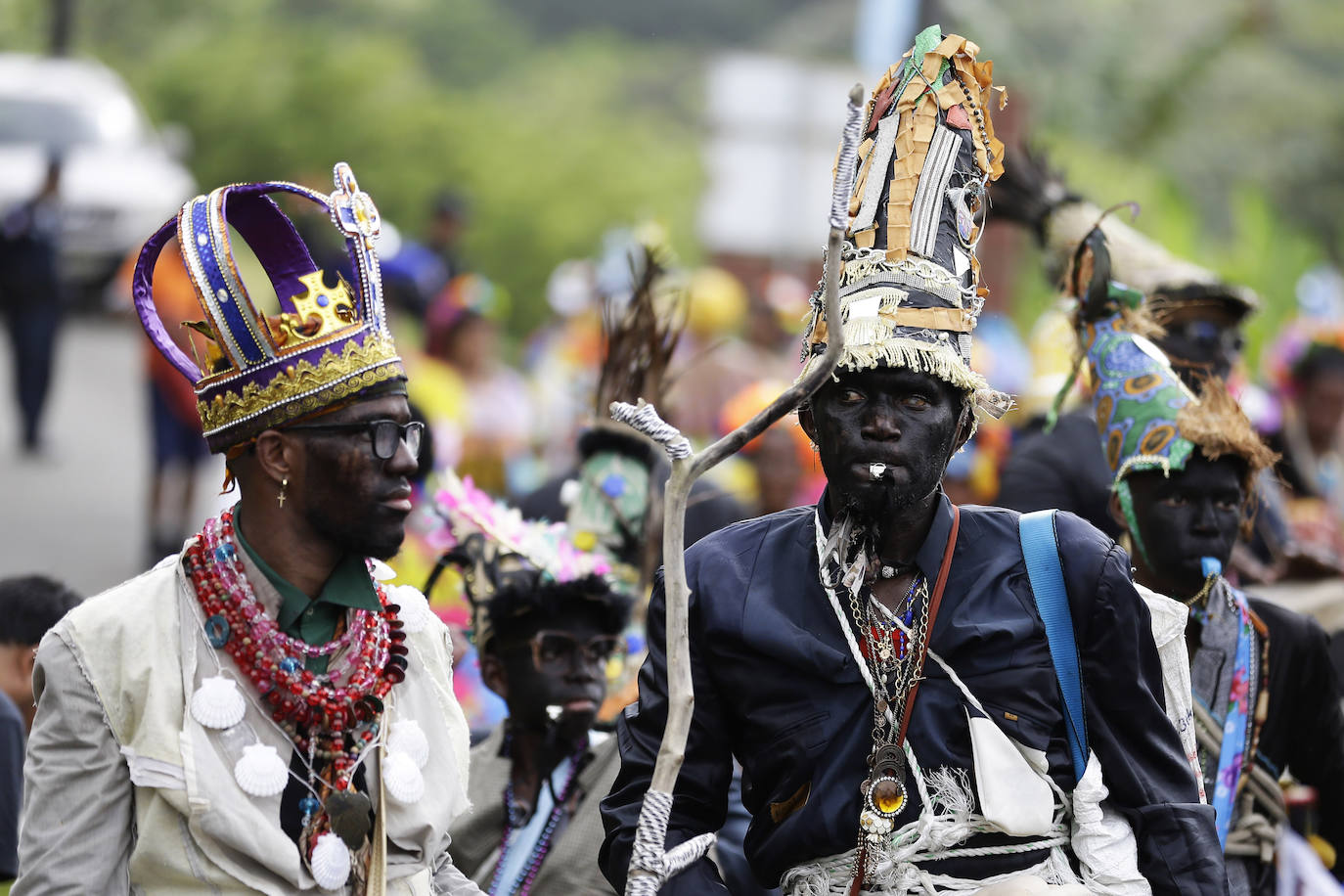 Fotos: Panamá revive con su festival de la Pollera Congo