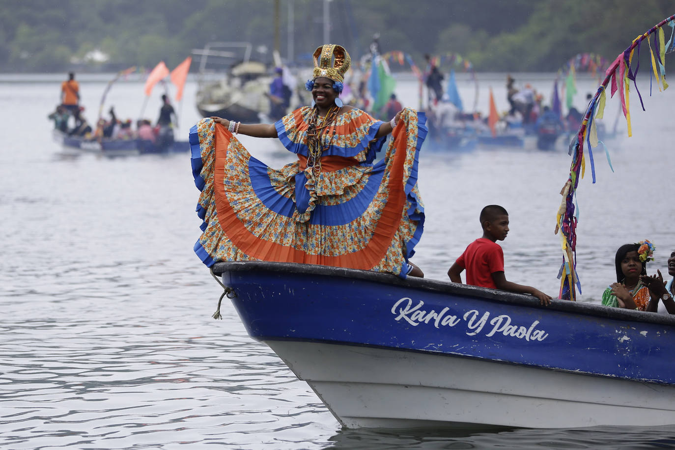 Fotos: Panamá revive con su festival de la Pollera Congo