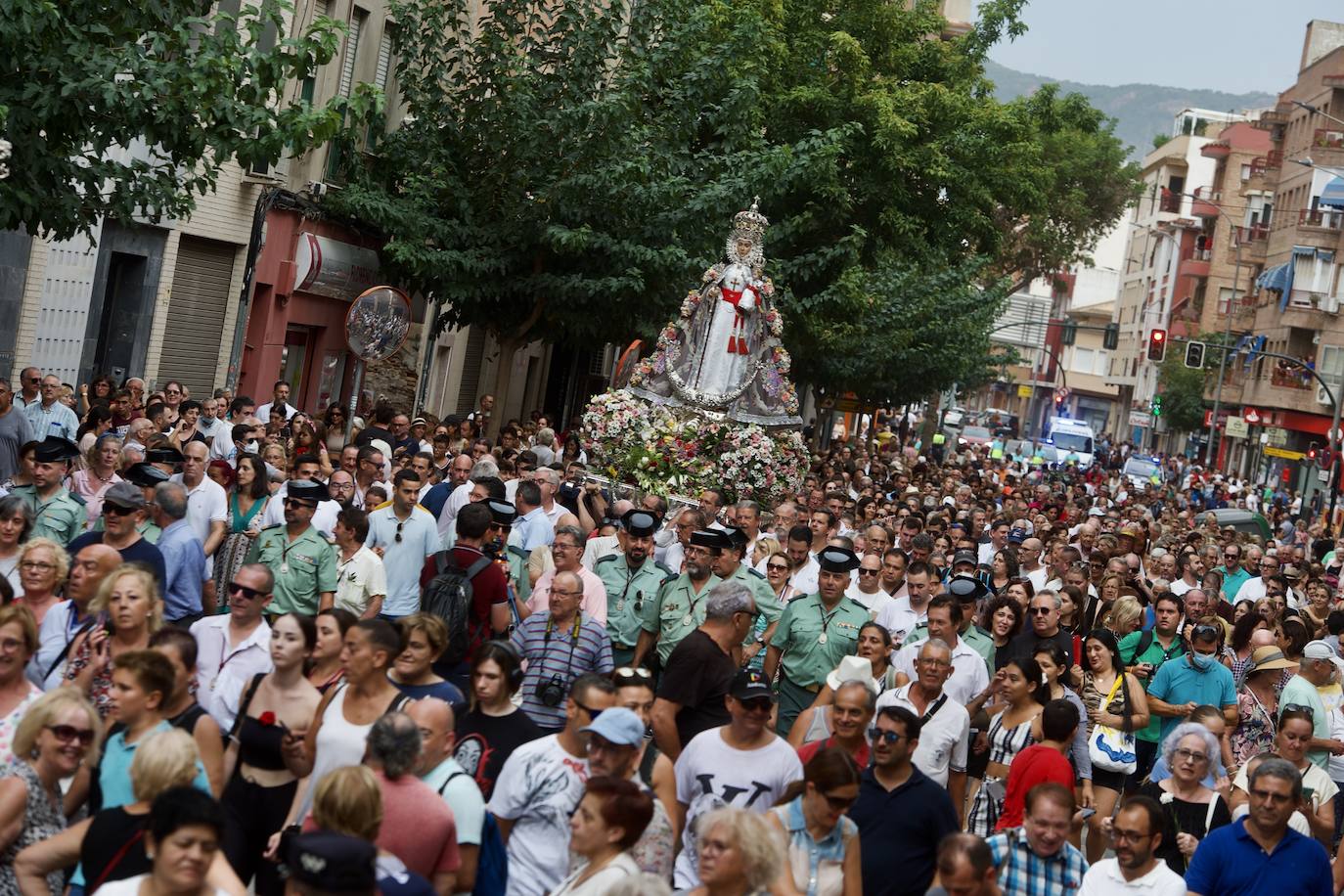 Fotos: La Virgen de la Fuensanta baja a Murcia dos años y medio después