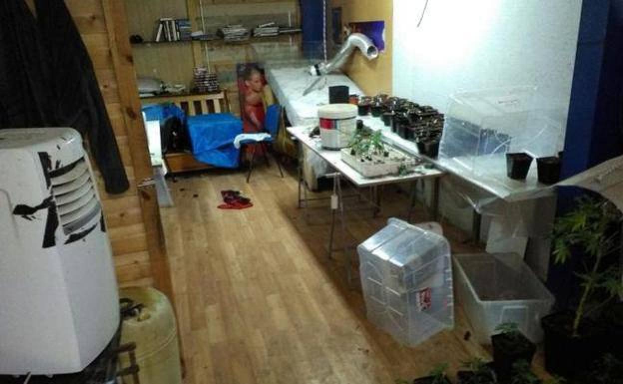 Una parte de las instalaciones en el momento en que fueron desmanteladas. 