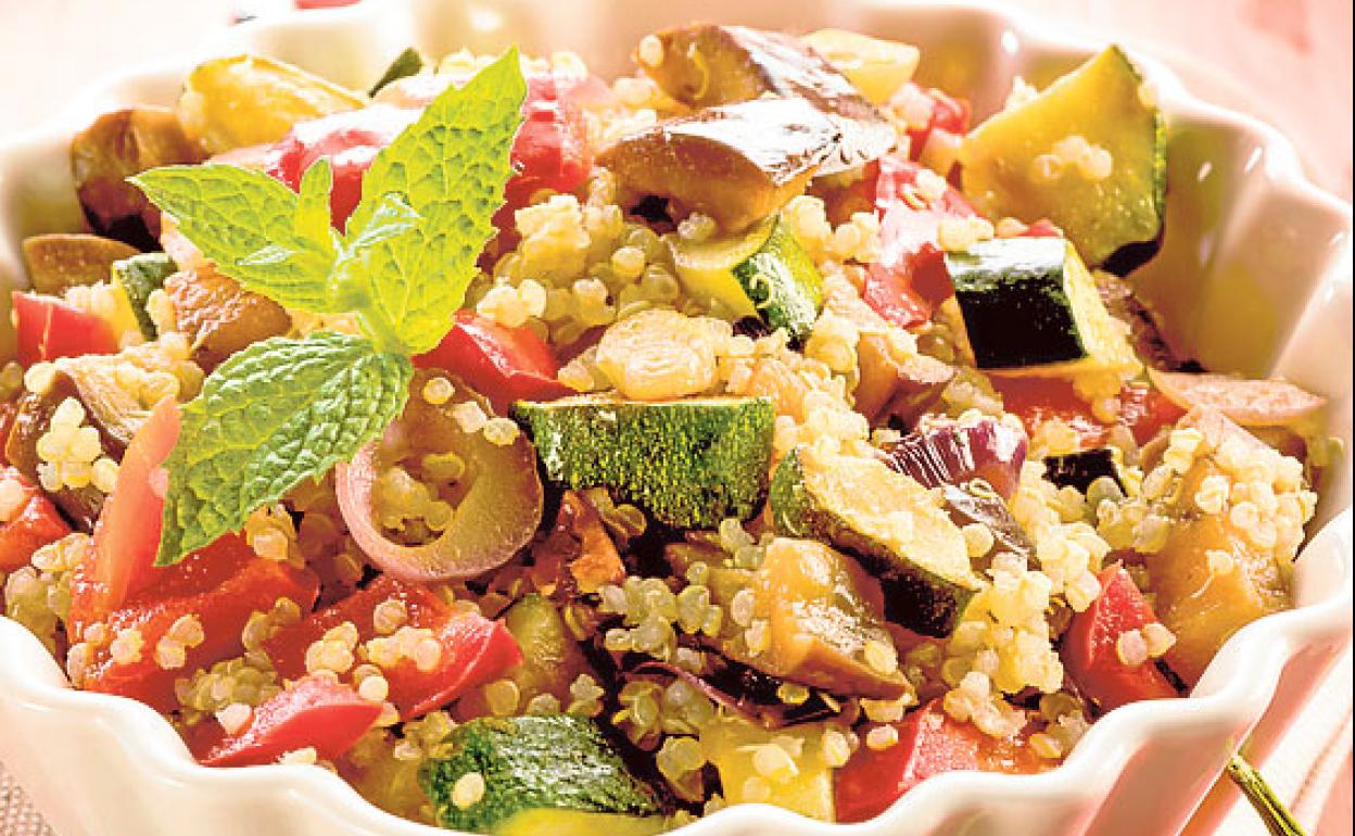 Ensalada de quinoa y verduras