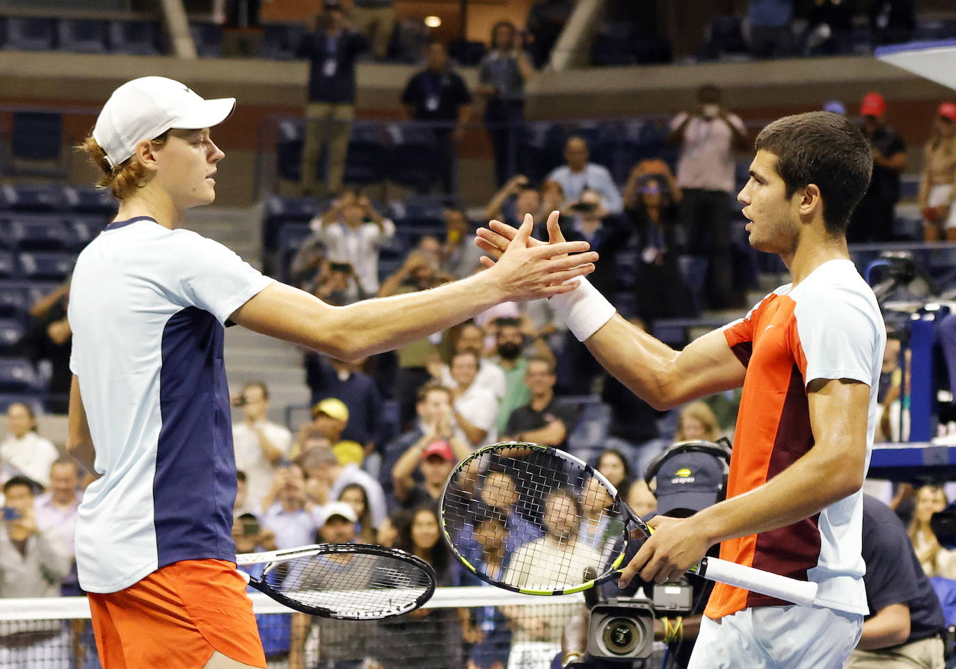 Fotos: Así celebró la victoria Carlos Alcaraz frente a Sinner en el US Open