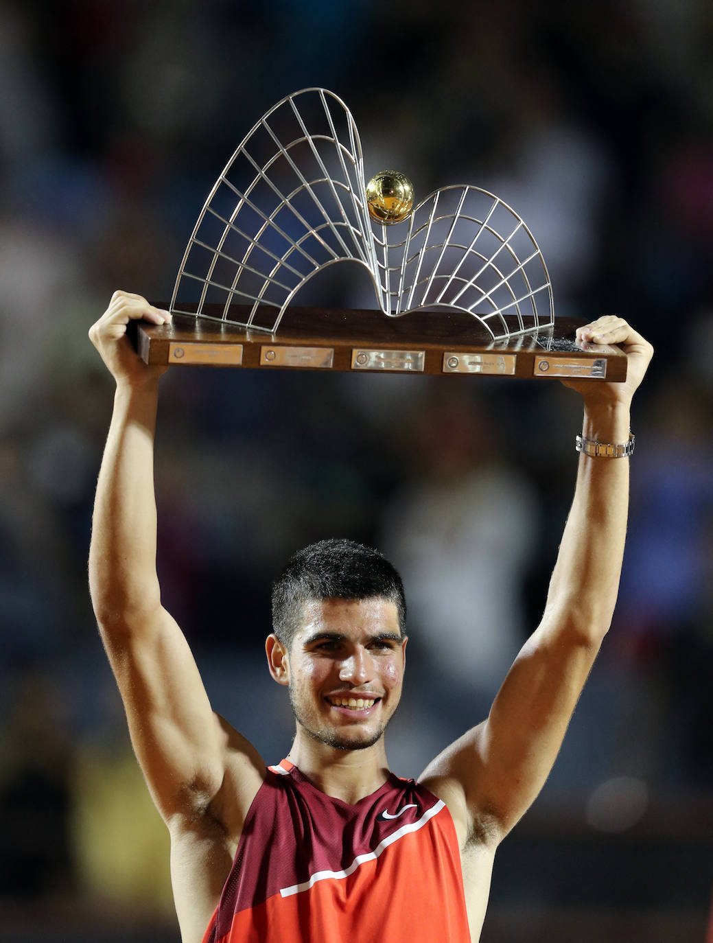 Alcaraz siguió progresando a la velocidad de la luz en el inicio de 2022. En febrero elevó su segundo trofeo, el ATP 500 de Río, con una victoria contundente sobre Schwartzman.