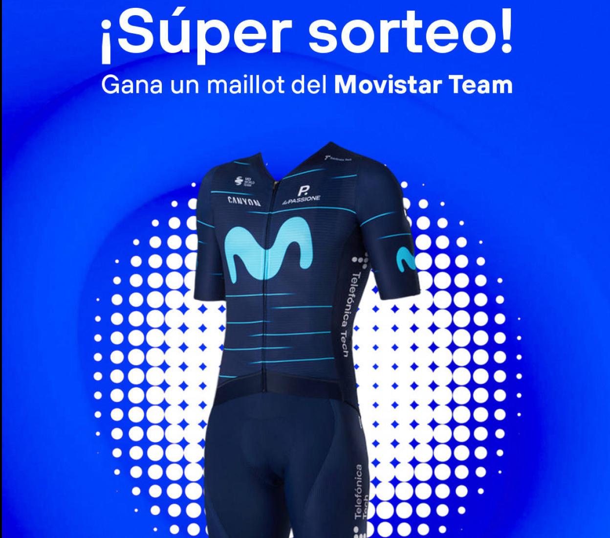 El maillor de Alejandro Valverde que se puede ganar en el sorteo.