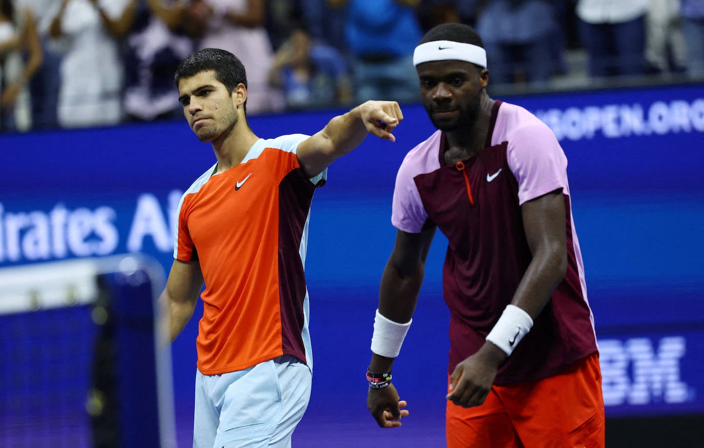 Fotos: Así celebró Alcaraz la victoria ante Tiafoe