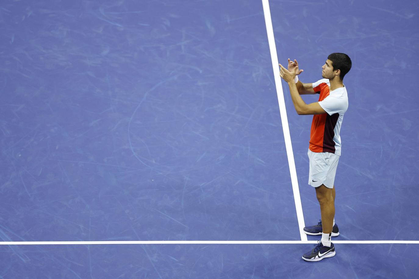 Fotos: Así celebró Alcaraz la victoria ante Tiafoe