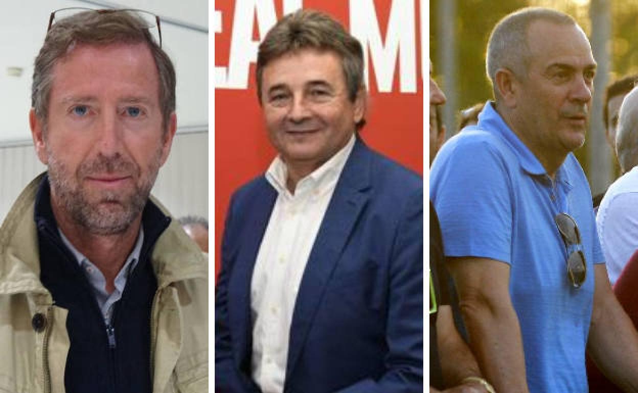 Enrique Roca, Agustín Ramos y Felipe Moreno.