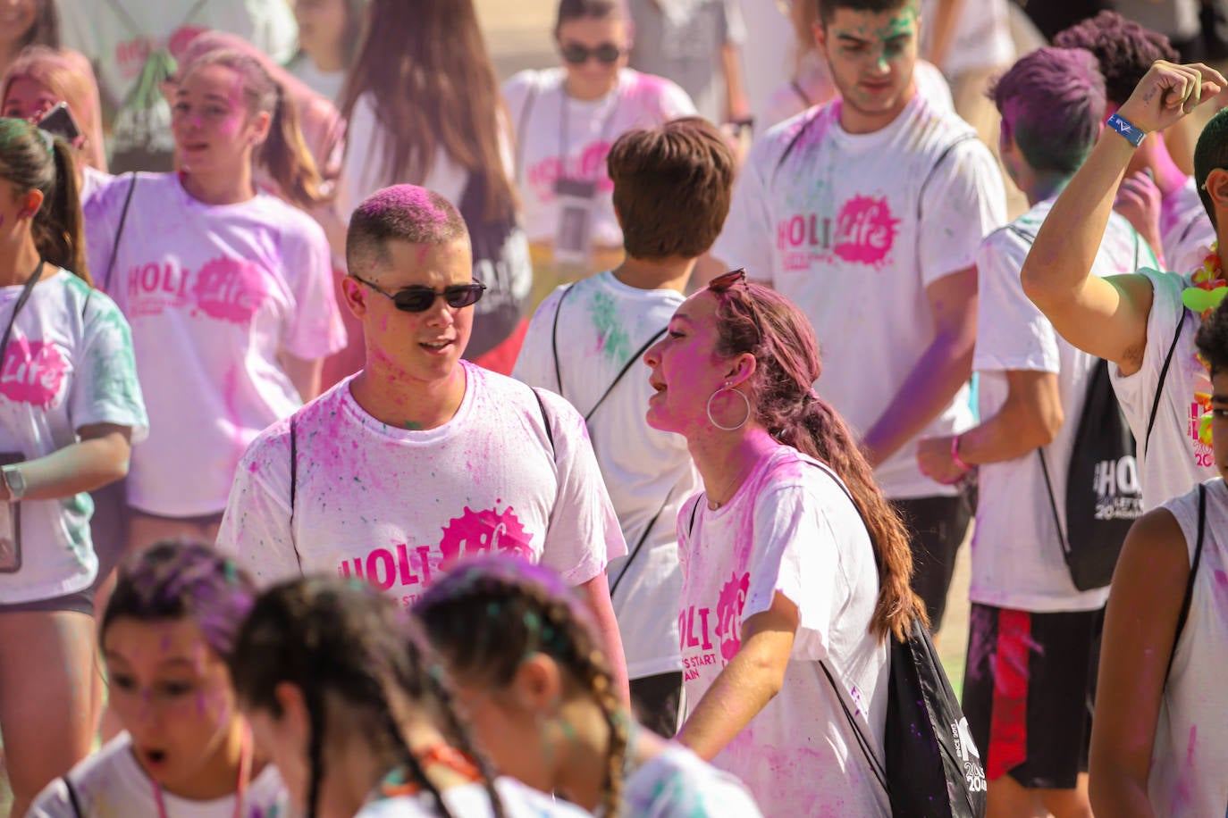 Un momento de la Holi Life Water celebrada este domingo en Cabezo de Torres. 