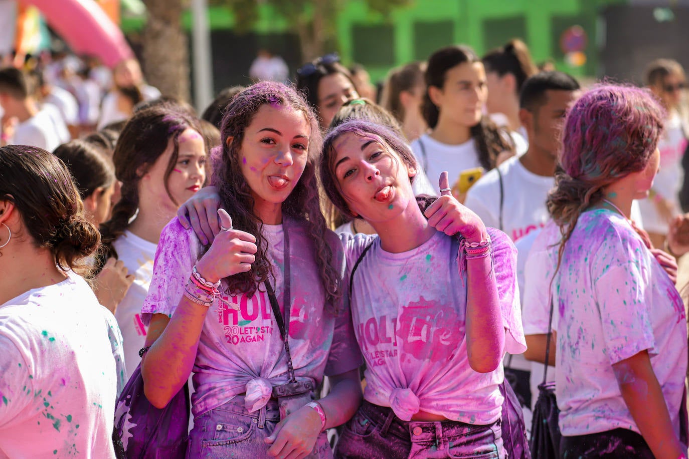 Un momento de la Holi Life Water celebrada este domingo en Cabezo de Torres. 