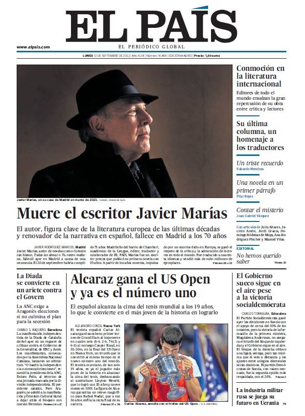 Fotos: Carlos Alcaraz, protagonista de las principales portadas tras ganar el US Open