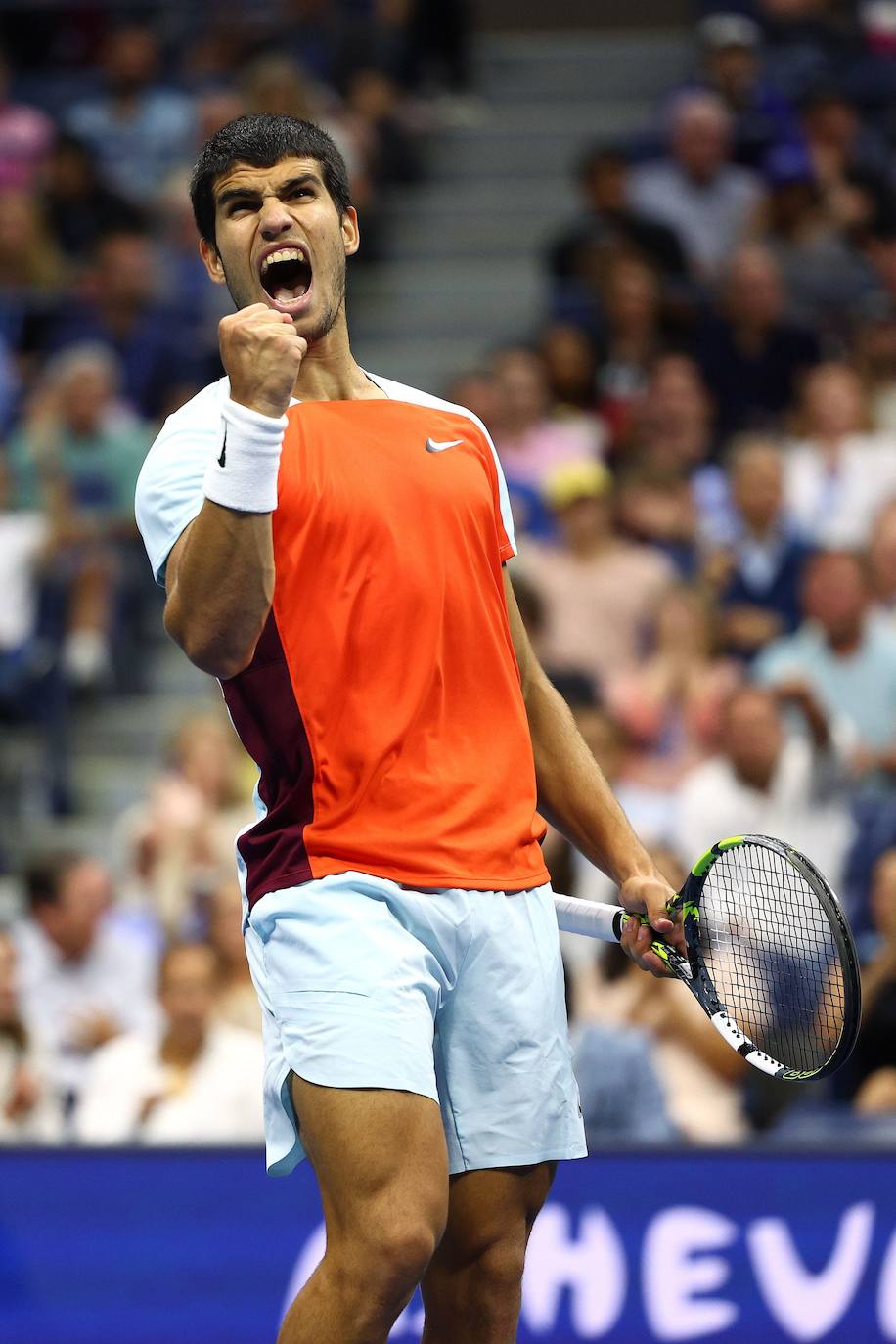 Celebrando con rabia uno de los últimos puntos de la final ante Ruud del pasado domingo.