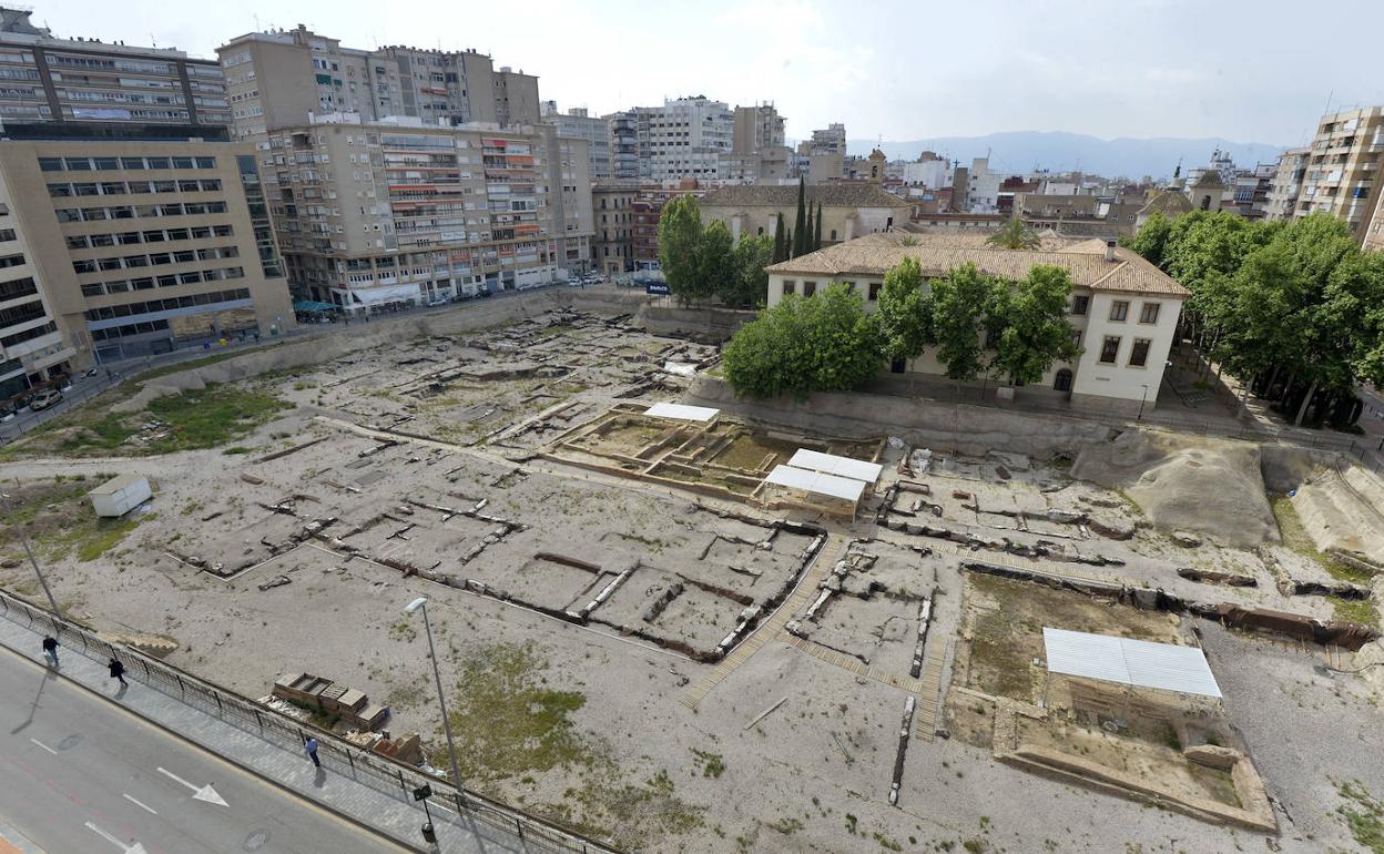 Yacimiento arqueológico de San Esteban, de los siglos XII y XIII, en el corazón de Murcia. 