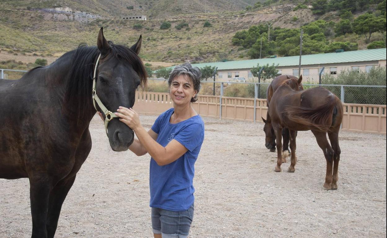 María López Mayol, en Campillo de Adentro, en Cartagena. 