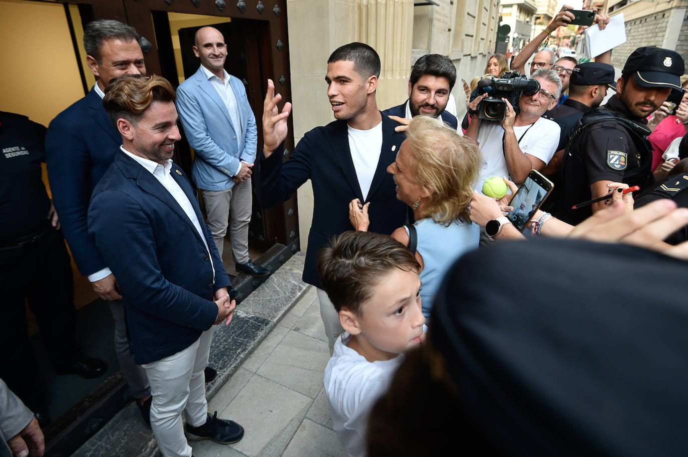 Fotos: Carlos Alcaraz en el Palacio de San Esteban