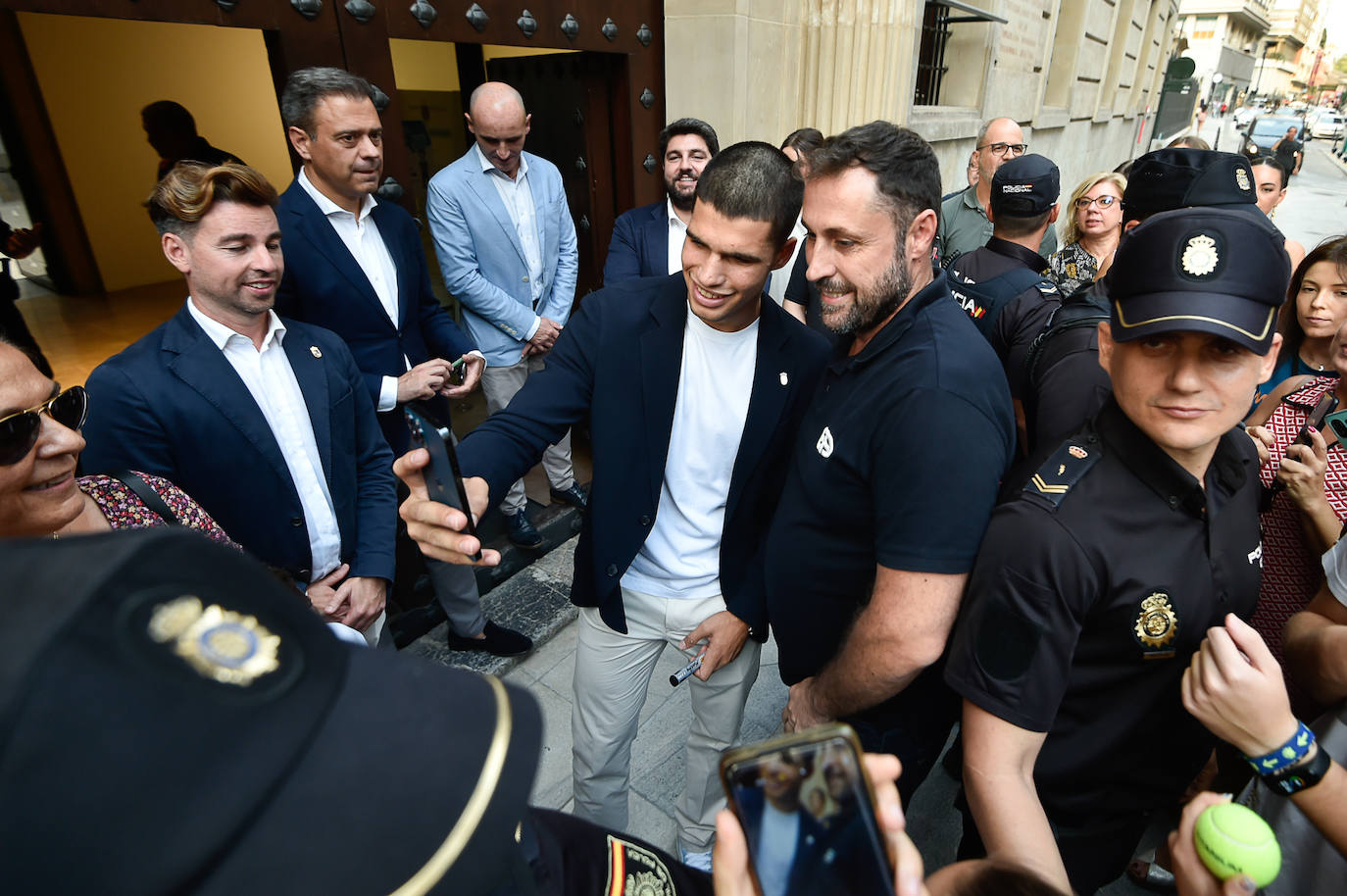 Fotos: Carlos Alcaraz en el Palacio de San Esteban