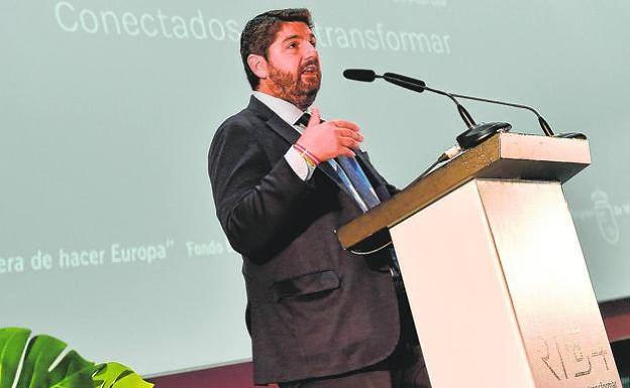 El presidente del Gobierno regional, Fernando López Miras, en una imagen de archivo.