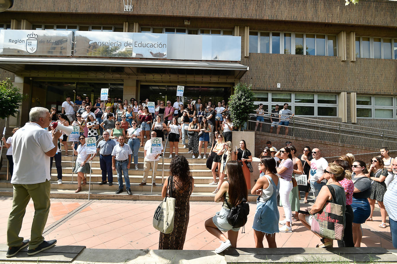 Fotos: Anpe protesta por los cambios en la sustitución de los docentes