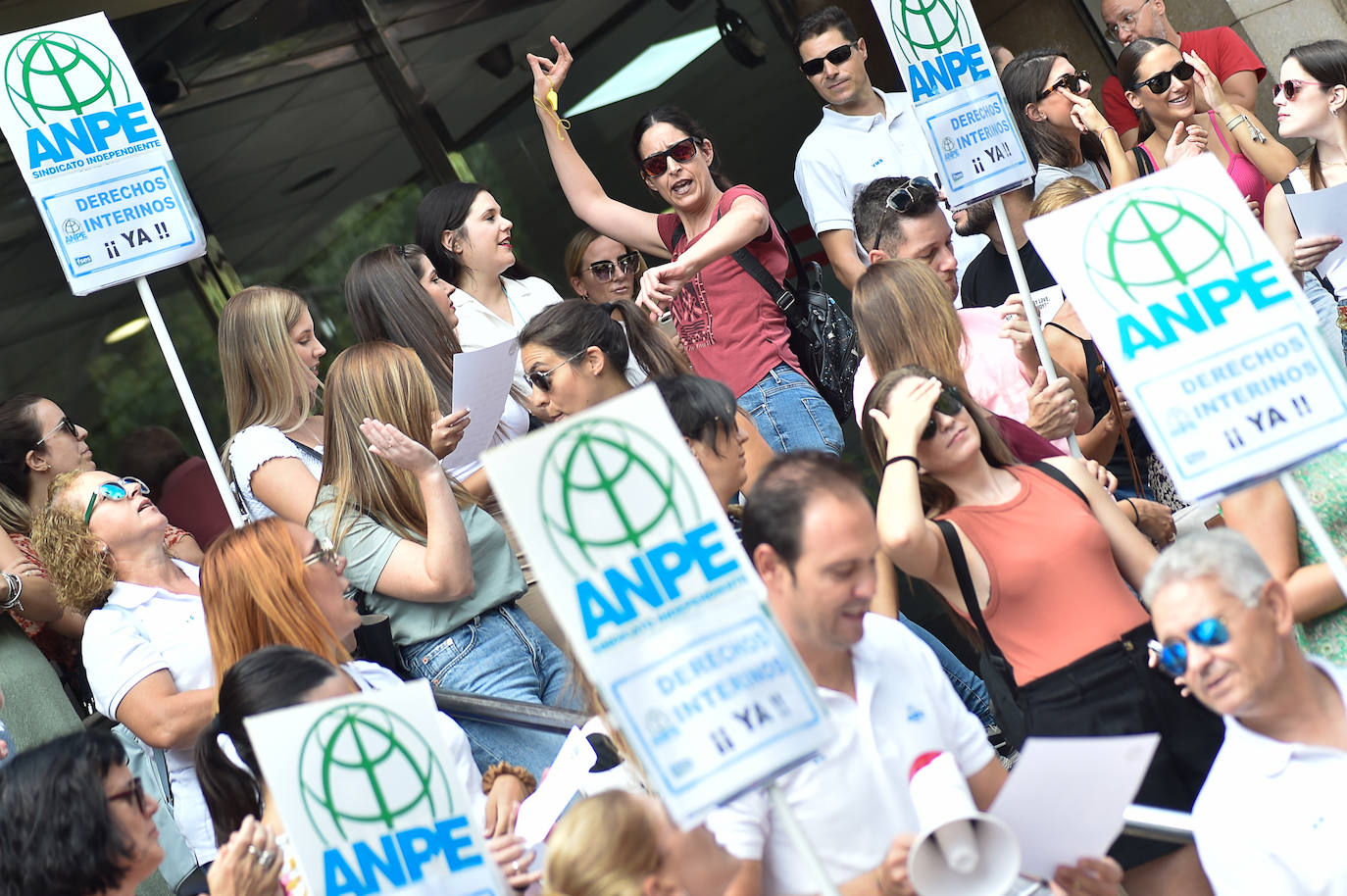 Fotos: Anpe protesta por los cambios en la sustitución de los docentes