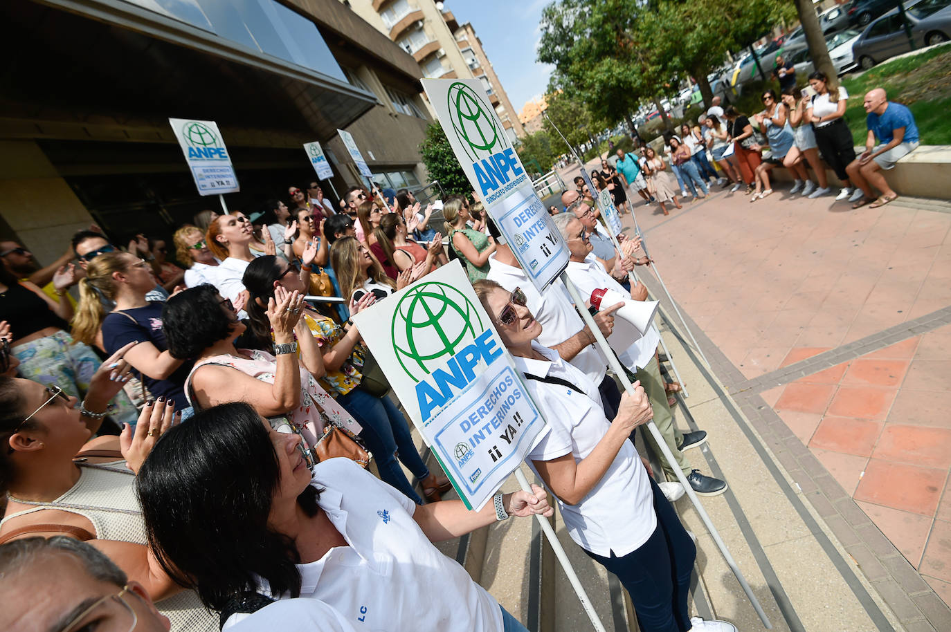Fotos: Anpe protesta por los cambios en la sustitución de los docentes