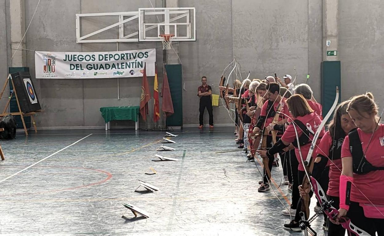 Prueba de tiro con arco.