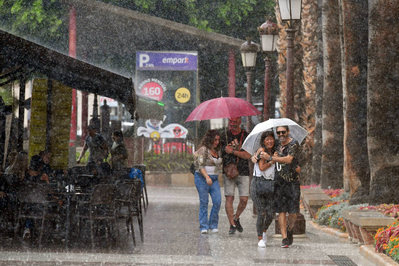 Las precipitaciones en Murcia.