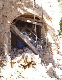 Imagen secundaria 2 - Las lluvias provocan el derrumbe de parte del eremitorio de la Luz, declarado Bien de Interés Cultural