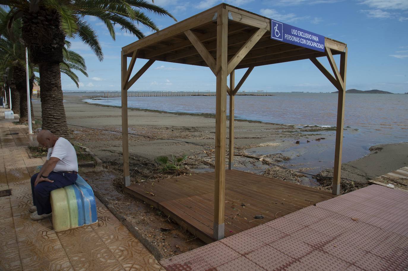 Fotos: Escorrentías por las intensas lluvias en Los Urrutias