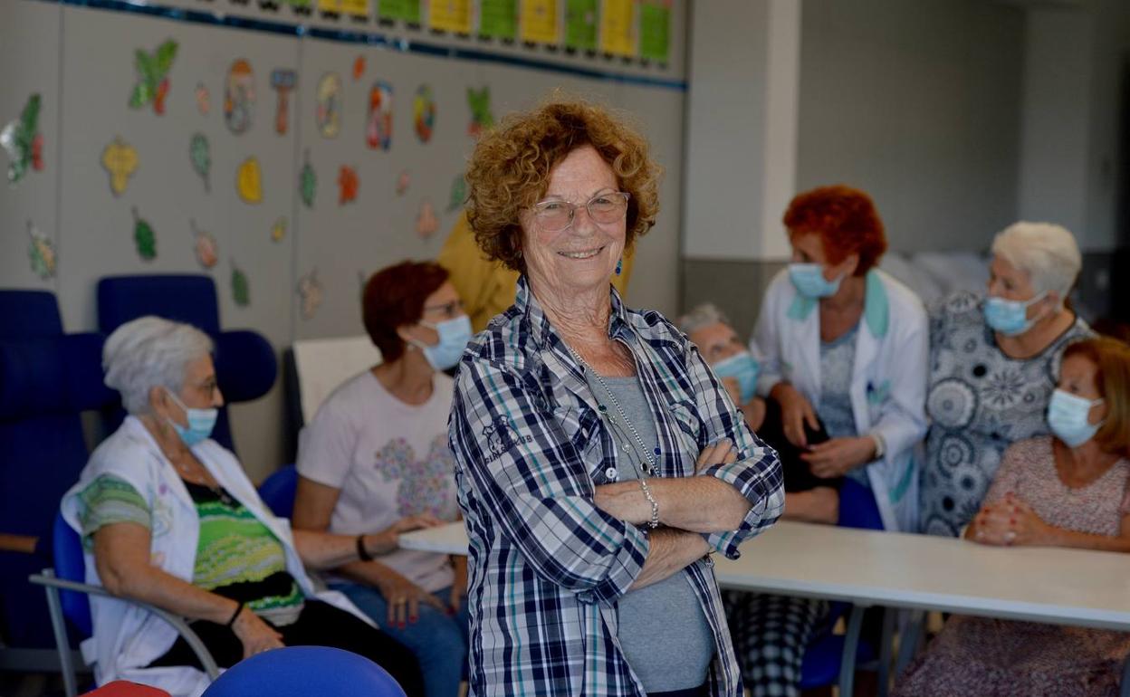 Maithe Palacín, ayer, en el centro de día de Afamur. 