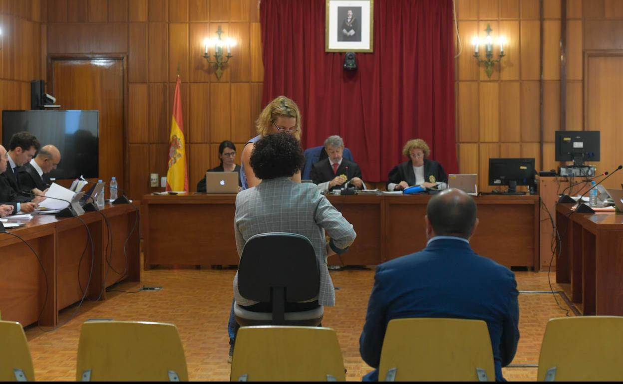 La alcaldesa de Puerto Lumbreras, Mari Ángeles Túnez, declara, este martes, en el juicio por el 'caso Auditorio'. 