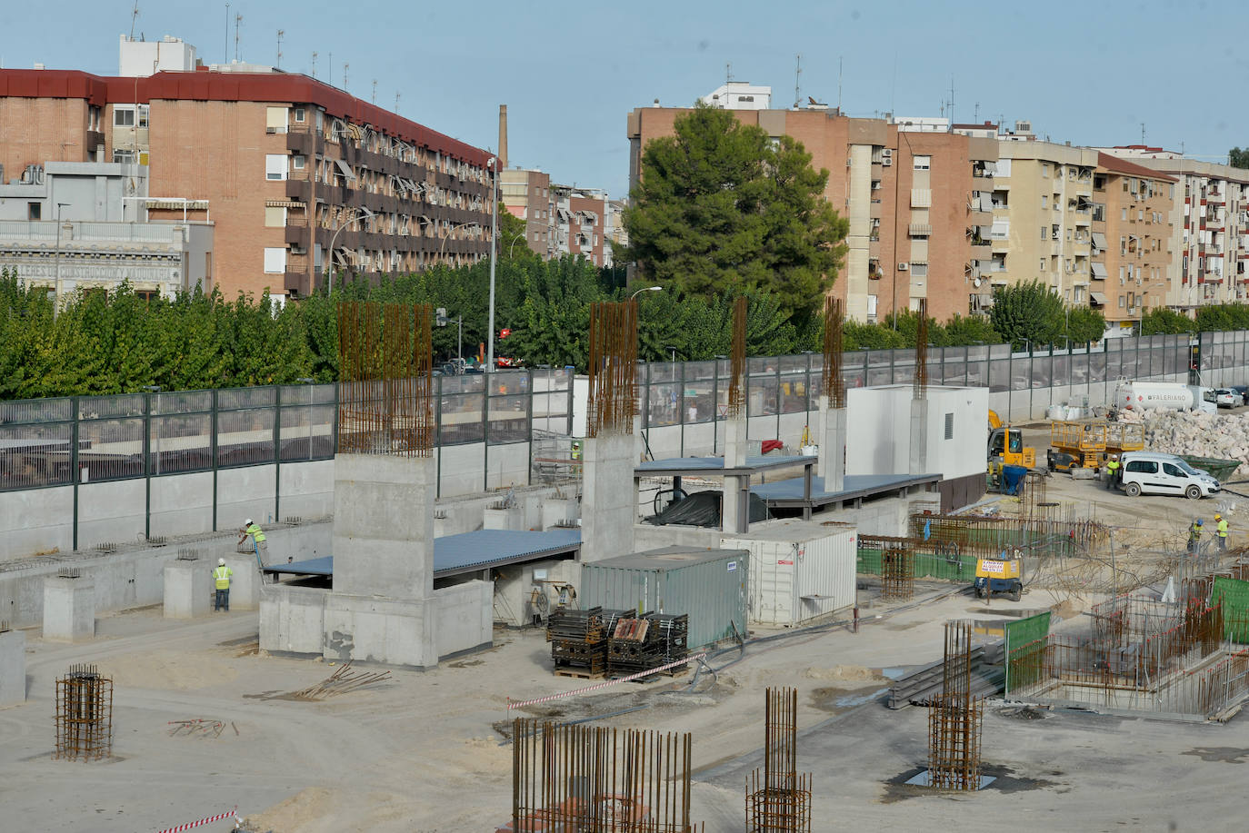 Fotos: Obras en la estación de tren del Barrio del Carmen de Murcia para la llegada del AVE